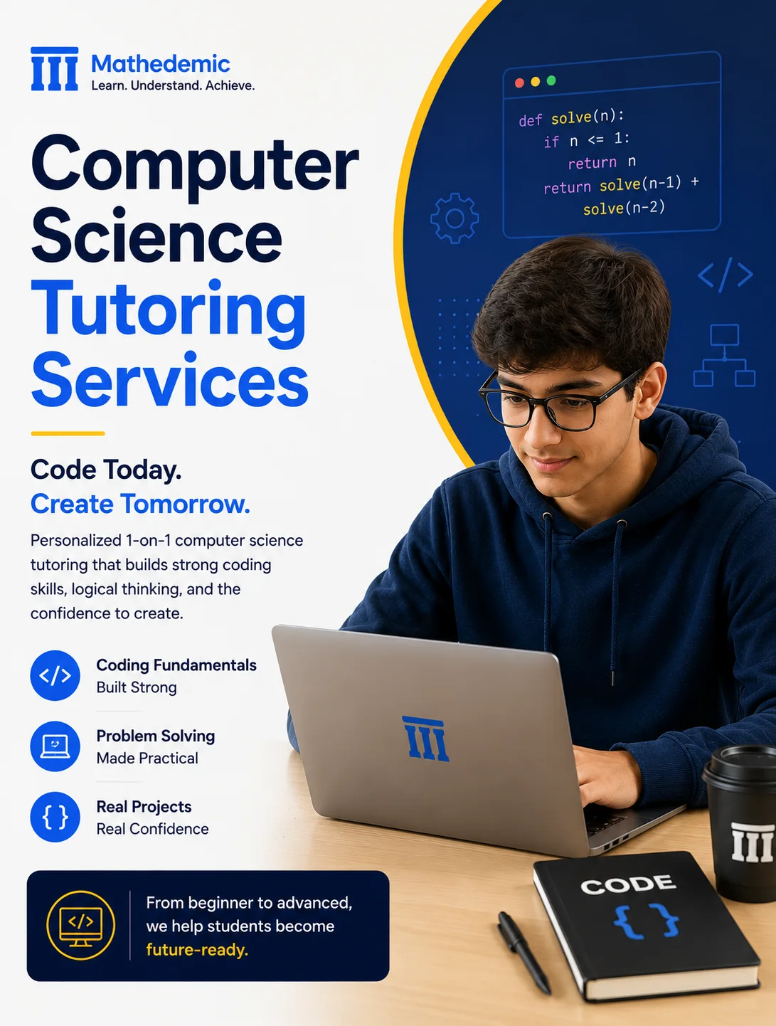 Computer Science tutoring online — Mathedemic