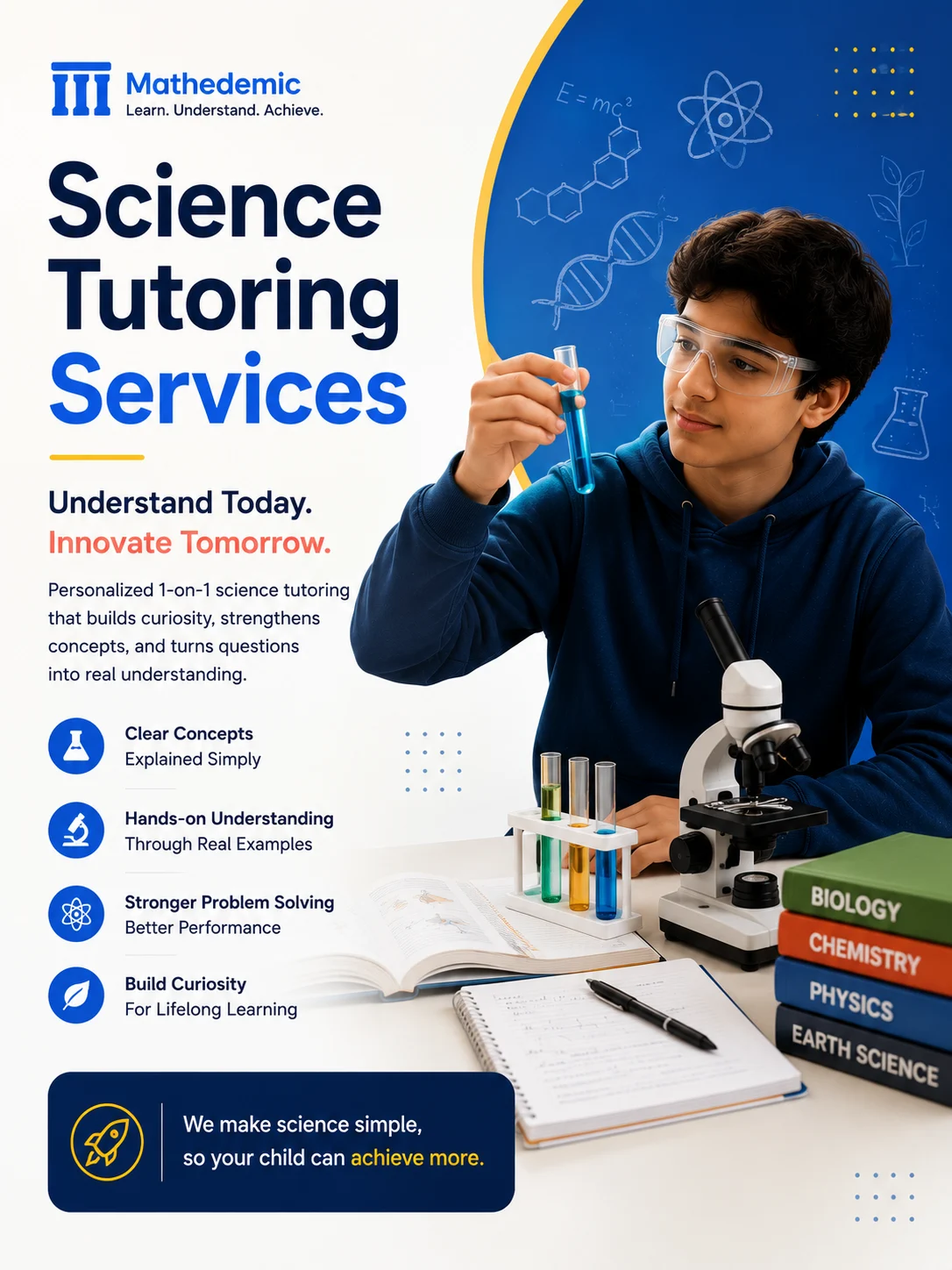 Student working through biology with an online tutor