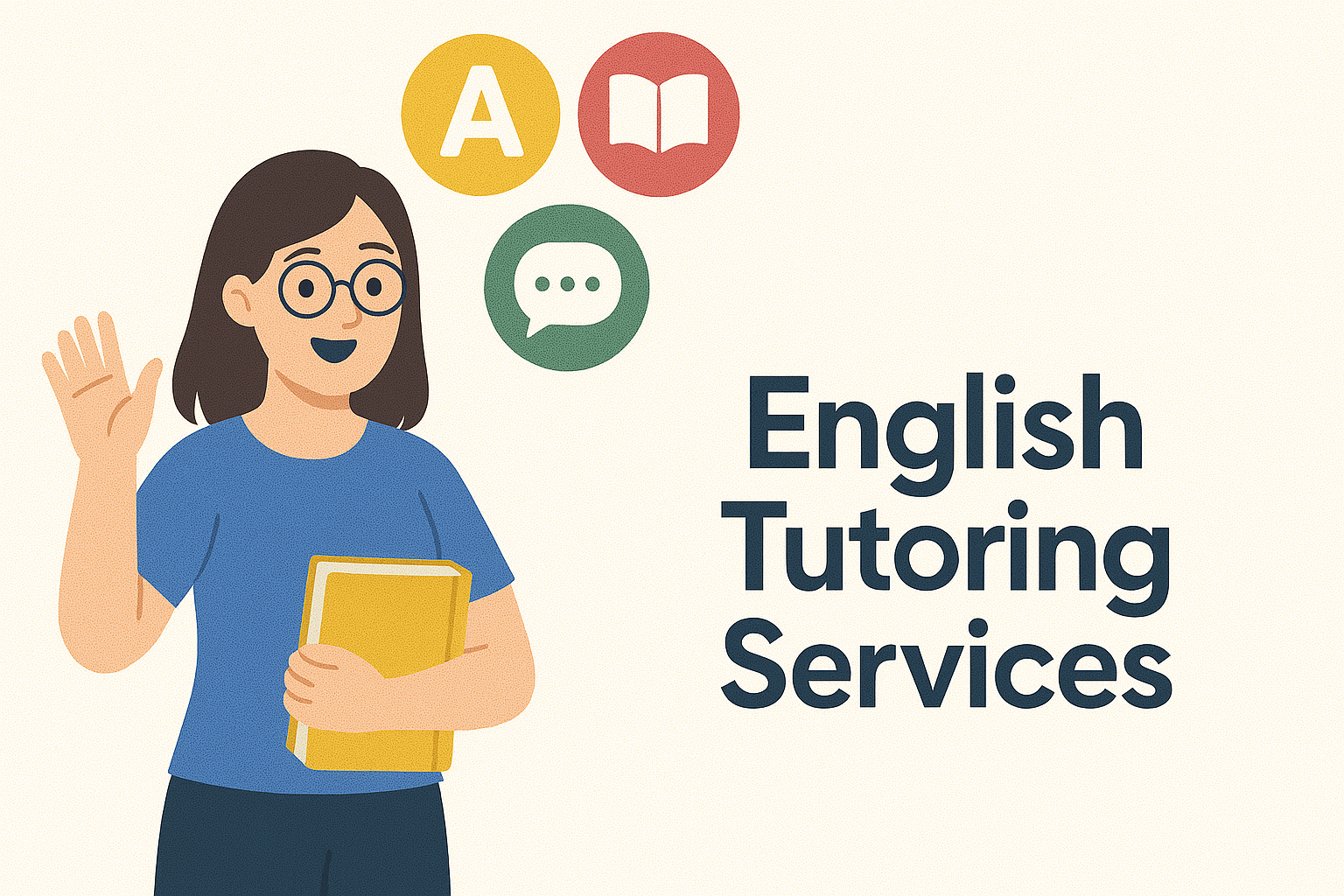 Student improving English reading and writing skills with a Mathedemic tutor